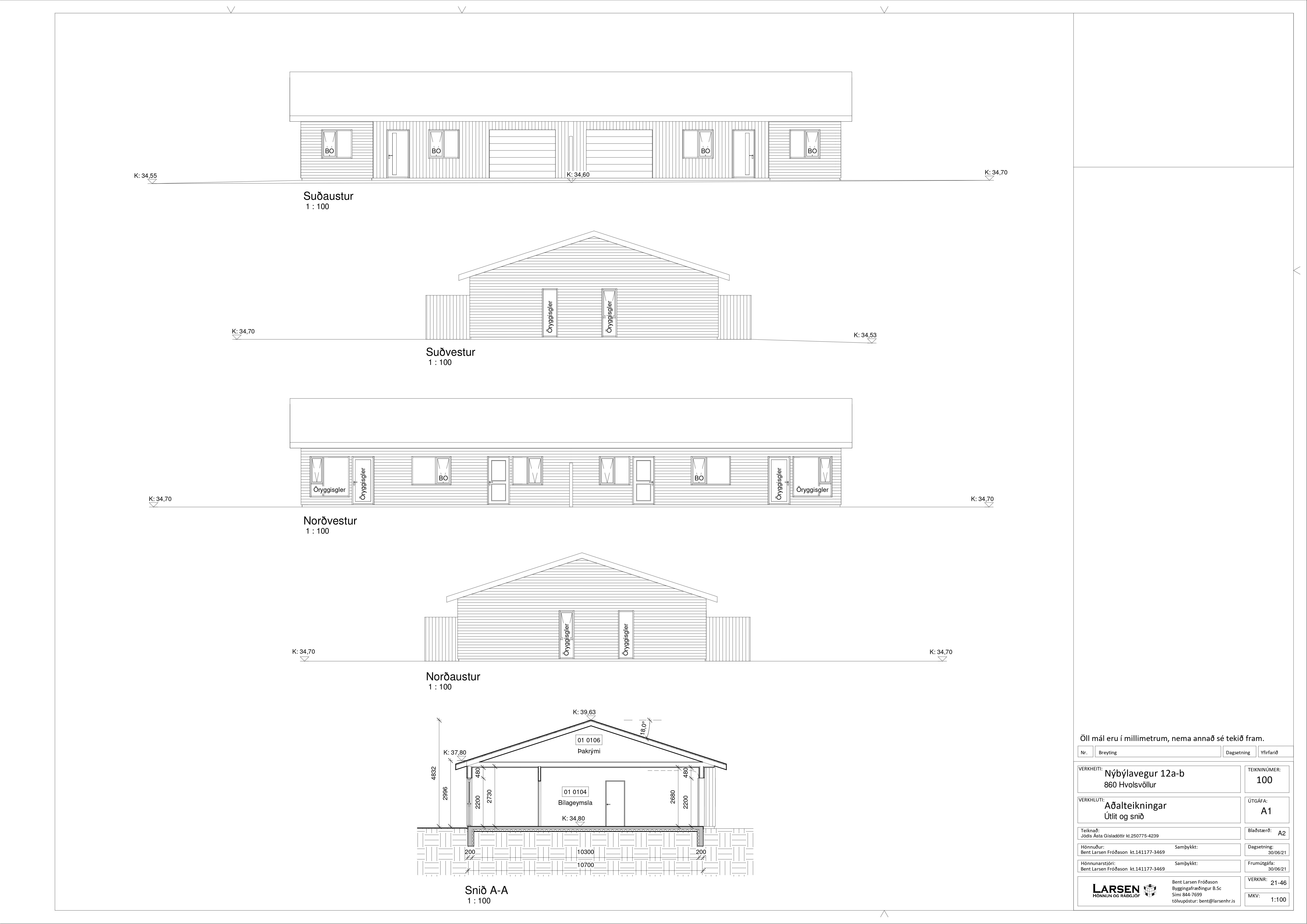 Parhús á Hvolsvelli - Verklok: 2024